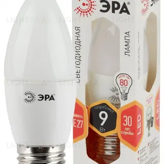 Лампа светодиодная Эра E27 9W 2700K LED B35-9W-827-E27 Б0027971