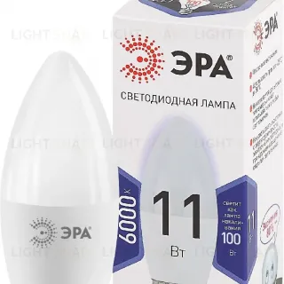 Лампа светодиодная Эра E27 11W 6000K LED B35-11W-860-E27 Б0032985
