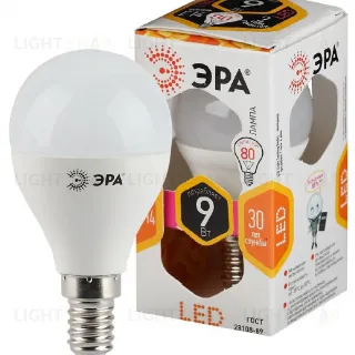 Лампа светодиодная Эра E14 9W 2700K LED P45-9W-827-E14 Б0029041