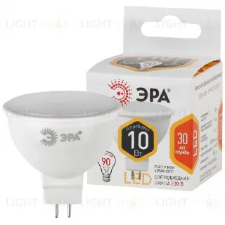 Лампа светодиодная Эра GU5.3 10W 2700K LED MR16-10W-827-GU5.3 Б0032995