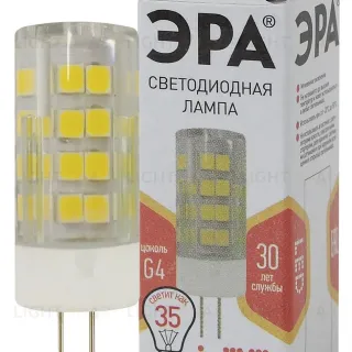 Лампа светодиодная Эра G4 3,5W 2700K LED JC-3,5W-220V-CER-827-G4 Б0027855