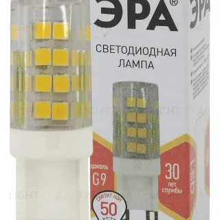 Лампа светодиодная Эра G9 5W 2700K LED JCD-5W-CER-827-G9 Б0027863