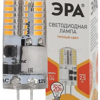 Лампа светодиодная Эра G4 2,5W 2700K LED-JC-2,5W-12V-SLC-827-G4 Б0049089