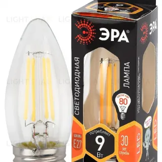 Лампа светодиодная Эра E27 9W 2700K F-LED B35-9w-827-E27 Б0046993
