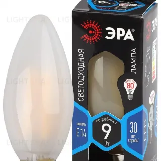 Лампа светодиодная Эра E14 9W 4000K F-LED B35-9w-840-E14 frost Б0046996