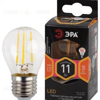 Лампа светодиодная Эра E27 11W 2700K F-LED P45-11w-827-E27 Б0047013