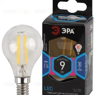 Лампа светодиодная Эра E14 9W 4000K F-LED P45-9w-840-E14 Б0047026