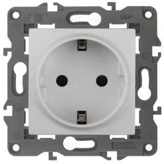 Розетка ЭРА Elegance 2P E Schuko 16A 250V 14-2101-01 Б0034264