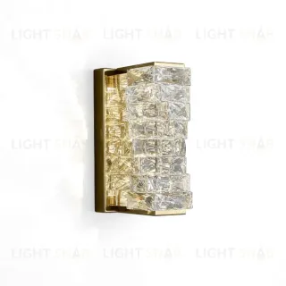 Настенный светильник DeLight Collection Glissando 6005W/S gold/clear