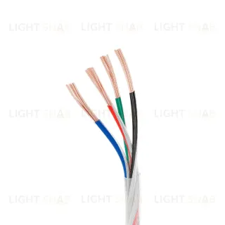 Провод питания Arlight ARL-20AWG-CLEAR-4Wire-CU-Double (4x0.75mm) 040594