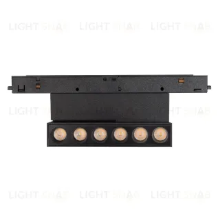 Трековый магнитный светильник Arlight MAG-ORIENT-DOTS-FOLD-S195-6W Warm3000 (BK, 30 deg, 48V) 042013