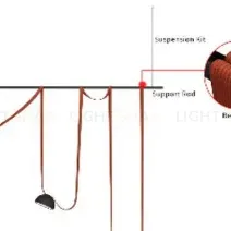 Опорная штанга для подвесного монтажа ST Luce Band ST412.409.01