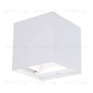 Уличный настенный светильник Uniel ULU-S55B-2x3W/3000K+4000K+6000K IP65 WHITE UL-00010854