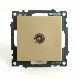 Розетка телевизионная 1-местная Stekker Катрин GLS00-7108-08 49228