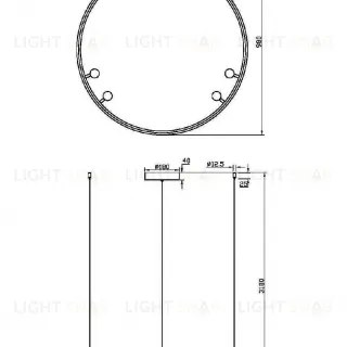 Подвесная люстра Maytoni Satellite MOD102PL-L42WK
