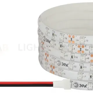 Светодиодная лента Эра 12В 2835 4,8Вт/м красный 5м IP65 LS2835-4,8-60-12-R-IP65-1 year-5m Б0059899