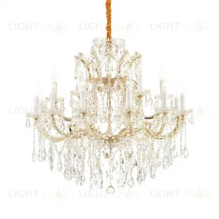 Подвесная люстра iLamp Diamond 6071-18 GD+CL