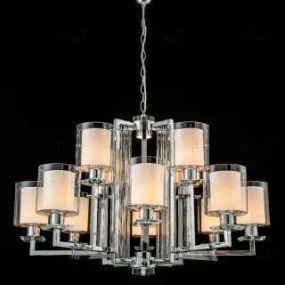 Подвесная люстра iLamp King RM6201-8+4 CR+CL