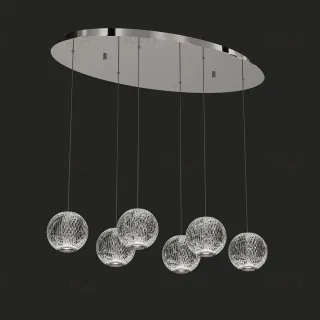 Подвесная люстра DeLight Collection Elliot Diamante MD20001012-6A chrome