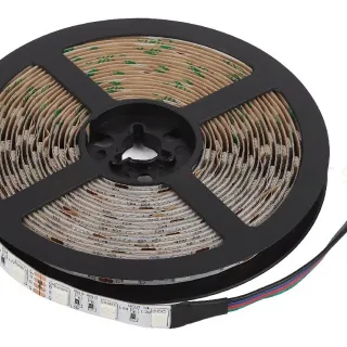 Светодиодная лента Эра 12В 5050 14,4Вт/м RGB 5м IP20 LS5050-14,4-60-12-RGB-IP20-2year-5m KU-5050AD-60D-RGB Б0044122