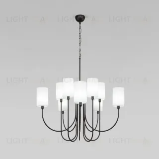 Подвесная люстра Eurosvet Abbey 60164/10 черный Smart a065748
