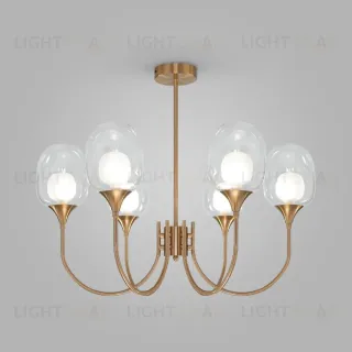 Люстра на штанге Eurosvet Spritz 70217/6 латунь Smart a064749