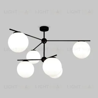 Люстра на штанге Eurosvet Marbella 60147/6 черный Smart a063852