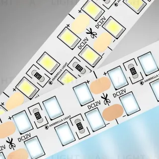 Светодиодная лента двухрядная Ambrella Light LED Strip 12В 2835 19,2Вт/м 6500K 5м IP20 GS1603