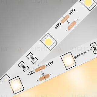 Светодиодная лента Ambrella Light LED Strip 12В 5050 7,2Вт/м 3000K 5м IP20 GS1801