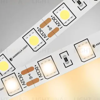 Светодиодная лента Ambrella Light LED Strip 12В 5050 14,4Вт/м 3000K 5м IP20 GS2001
