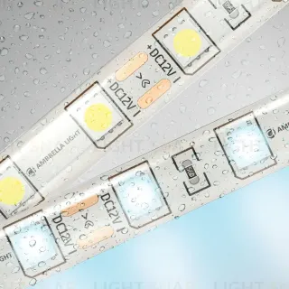 Светодиодная лента Ambrella Light LED Strip 12В 5050 14,4Вт/м 6500K 5м IP65 GS2103