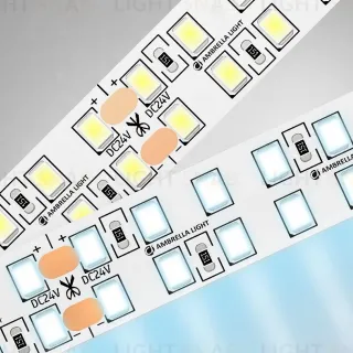 Светодиодная лента двухрядная Ambrella Light LED Strip 24В 2835 24Вт/м 6500K 5м IP20 GS3703