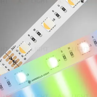 Светодиодная лента Ambrella Light LED Strip 24В 5050 10Вт/м RGBW+6500K 5м IP20 GS4403