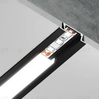 Алюминиевый встраиваемый профиль Ambrella Light Alum Profile GP1001BK