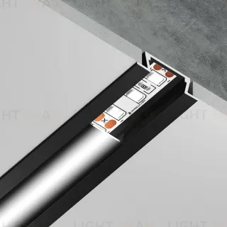 Алюминиевый встраиваемый профиль Ambrella Light Alum Profile GP1001BK/BK