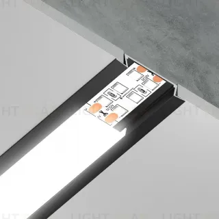 Алюминиевый встраиваемый профиль Ambrella Light Alum Profile GP1100BK