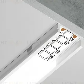 Алюминиевый накладной профиль Ambrella Light Alum Profile GP1700WH