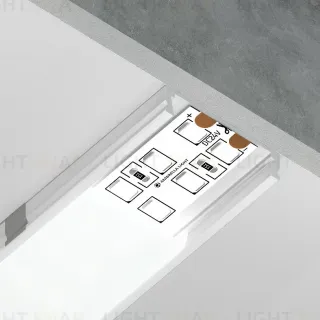 Алюминиевый накладной профиль Ambrella Light Alum Profile GP1800WH
