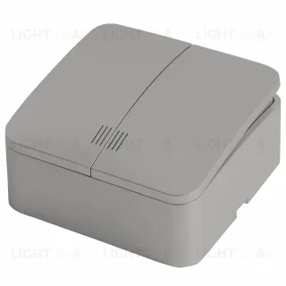 Выключатель двухклавишный с индикатором Stekker София 49298 MSW10-21-03