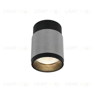Накладной светильник iLedex Delta 1955-10W-3000K-36 BK+SL