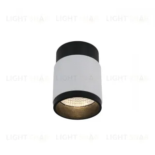 Накладной светильник iLedex Delta 1955-10W-3000K-36 BK+WH