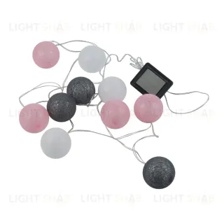 Садовая гирлянда на солнечной батарее Uniel USL-S-230/PM1800 COTTON BALLS-1 UL-00011593