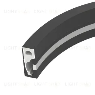 Силиконовый профиль Arlight WPH-FLEX-0616-SIDE-S9-5m FULL BLACK 045842