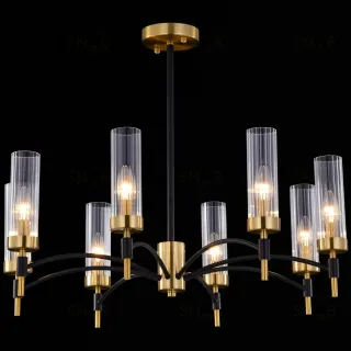 Люстра на штанге Illumico IL5177-8PLS-29 BRASS TUBO