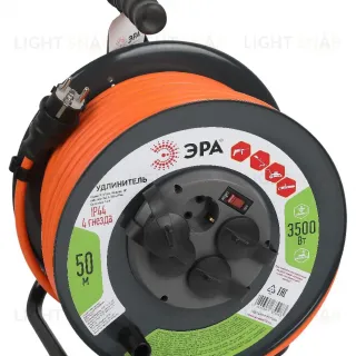 Удлинитель силовой Эра RMx-4es-3x2.5-50m-IP44 Б0052922