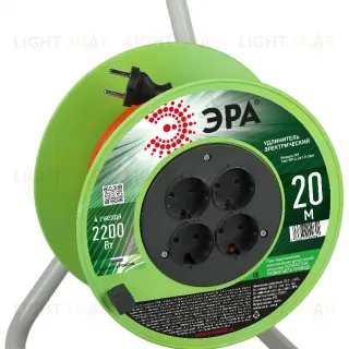 Удлинитель силовой Эра RP-4-2x1.0-20m Б0059781