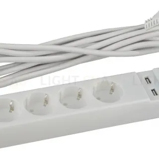 Сетевой фильтр Эра USF-5es-1.5m-USB-W Б0019037