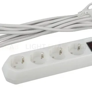 Сетевой фильтр Эра USF-M-4es-1.5m-W Б0019741