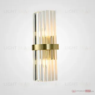 Бра ImperiumLoft Clear Glass Gold metal Wall Lamp 147727-22