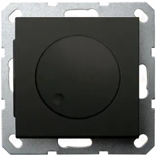 Диммер LED в комплекте с накладкой 30-400W 230V 50Hz с возможностью подключения спутника черный матовый (soft touch) G4012PB